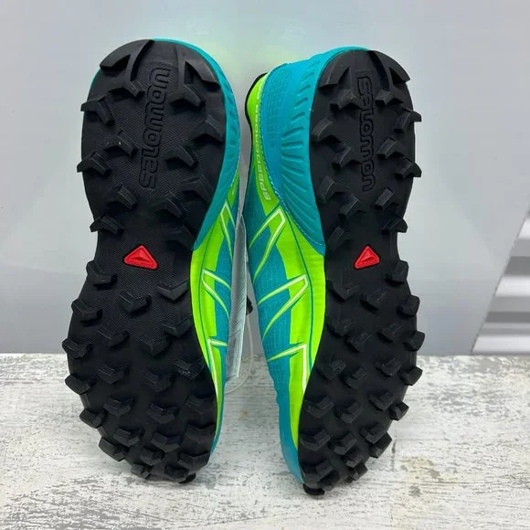 Salomon Speedcross Pro Women: Conquer Trails in Teal Blue F/Reaning Green Style - Picture 8 of 8